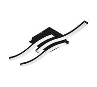 Eglo LED Ceiling Light Cabezas-E, Rod-Shaped Ceiling Lamp, Kitchen Light Made of Metal and Plastic in Black and White, Ceiling Lamp for Office, Neutral White, 43.5 x 11 cm