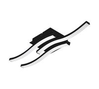 Eglo Basic Cabezas-e Black Steel & Plastic 3 Flame Wall/Ceiling Light, 3000K, Black