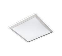EGLO Competa 1 LED Ceiling Light 1-Bulb Material: Steel and Plastic, Colour: Silver, White, Length: 34 cm