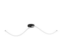 Eglo LED Ceiling Light Fitting Banderillas, Minimalistic Lighting, Living Room, Kitchen and Hallway lamp Made of Steel and White Plastic, Warm White, 46"