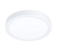 Eglo LED Ceiling Light Fitting Fueva 5, Ø 21 cm | round ceiling lamp with motion sensor, flush light fixture, metal and plastic in white, warm white lighting