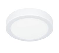 Eglo LED Ceiling Light Fitting Fueva 6, Round Ceiling lamp, Flush Light Fixture, White Plastic, Ceiling Lighting Warm White-Cold White, ⌀ 16.5 cm