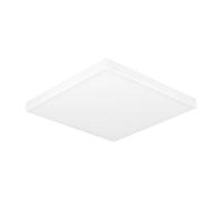 Eglo LED Ceiling Light Fitting Fueva 6, Round Ceiling lamp, Bathroom Lighting, Flush luminaire Made of Plastic in Black and White, Warm White-Cold White, IP44, Ø 28 cm