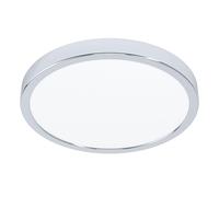 Eglo LED Ceiling Light Fueva 6, Chrome, 27 cm, IP44, Warm White–Cold White
