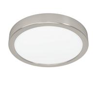 Eglo LED Ceiling Light Fitting Fueva 6, Round Ceiling lamp, Flush Light Fixture, Plastic in Silver and White, Ceiling Lighting Warm White-Cold White, ⌀ 21 cm