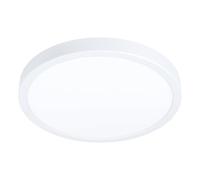 Eglo LED Ceiling Light Fitting Fueva 6, Round Ceiling lamp, Flush Light Fixture, White Plastic, Ceiling Lighting Warm White-Cold White, ⌀ 28 cm