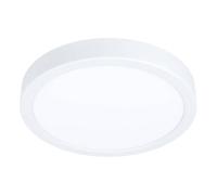 Eglo LED Ceiling Light Fitting Fueva 6, Round Ceiling Lamp, Flush Light Fixture, White Plastic, ⌀ 21 cm