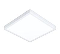 EGLO LED Ceiling Light Fitting Fueva 6, Square Ceiling lamp, Flush Light Fixture, White Plastic, Ceiling Lighting Warm White-Cold White, 29x29 cm