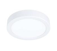 Eglo LED Ceiling Light Fitting Idun, Round Ceiling lamp, Flush Light Fixture Made of Metal and Plastic in White, Office and Kitchen Lighting, Neutral White, Ø 17 cm