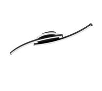 Eglo LED Ceiling Light Fitting Lungolago, Office and Kitchen Lighting, Kitchen lamp Made of Metal and Plastic in Black White, Neutral White, 74 cm