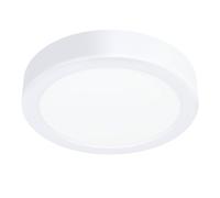 Eglo LED Ceiling Light Fixture Fueva 5, Ø 16 cm, dimmable Lighting, Flush Mount lamp, Metal and Plastic lamp in White, 1350 lumens, Warm White