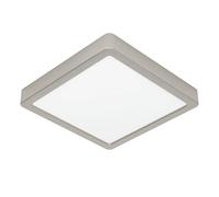 Eglo LED Ceiling Light Fixture Fueva 5, 21 cm, dimmable Lighting, Flush Mount lamp, Metal in Silver, 2000 lumens, Warm White Fixture
