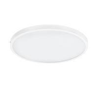 Eglo LED Ceiling Light Fueva 1, Single-Flame Ceiling lamp, Material: Aluminium, Plastic, Colour: White, Ø: 50 cm, Warm White
