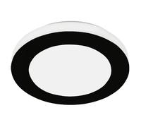 Eglo LED Ceiling Light LED Carpi, Single-Flame Wall Lamp, Ceiling Lamp | Ceiling Spotlight made of Steel and Plastic, Living Room Lamp in Black, White, Kitchen Lamp, Bathroom Light, IP44
