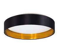 Eglo LED Ceiling Light Maserlo 2, Flush Mount Textile lamp