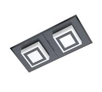 EGLO LED ceiling light Masiano 1, 2-flame wall lamp