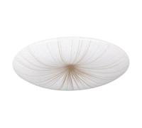 Eglo LED Ceiling Light Panel Nieves 1, Ø 12 | flush mount light fixture with crystal effect, starry sky wall lamp, metal and plastic in white and gold, bedroom and hallway