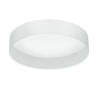 Eglo LED Ceiling Light Pasteri, 1-Flame Textile Ceiling Lamp, Material: Steel, Fabric, Plastic, Colour: White, Ø: 32 cm