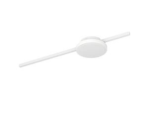 EGLO LED Ceiling Light Sarginto, 2 Light Minimalist Lighting Made of Metal and White Plastic, Round Living Room and Hallway Lamp, Warm White