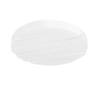 EGLO LED ceiling spot Ferentino, round ceiling light fitting with decor, kitchen and hallway lamp made of white plastic and metal, warm white lighting, Ø 11 in