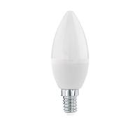 Eglo LED E14 Candle Bulb, 6 Watt (Equivalent to 40 Watt), 470 Lumen, E14 LED Warm White, 3000 Kelvin, LED Light Bulb, C37, Diameter 3.7 cm,11643