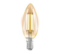 EGLO LED E14 Lamp Amber Vintage Candle Bulb for Retro Lighting 4 Watt