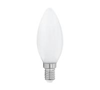 Eglo LED E14 Lamp, Candle Bulb Milky, LED Lamp, 4 Watt (Equivalent to 40 Watt), 470 Lumens, E14 LED Warm White, 2700 Kelvin, LED Light Source, Incandescent Bulb C35, Ø 3.5 cm
