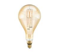 EGLO LED E27 dimmable, Amber Vintage Bulb in LARGE SIZE Ø 16 cm