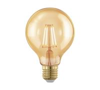 EGLO LED E27 Dimmable, Golden Vintage Bulb, LED Globe for Retro Lighting