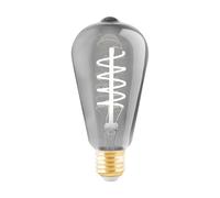EGLO LED E27 dimmable lamp, vintage bulb black-transparent