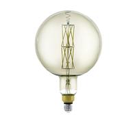 EGLO LED E27 dimmable Smoky Vintage bulb BIG SIZE Ø 20 cm LED lamp