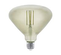 EGLO LED E27 Dimmable Smoky Vintage Light Bulb in Mid Size Diameter 15 cm LED Lamp for Retro Lighting 4 Watt (Equivalent to 30 Watt) 360 lm E27 LED Warm White 3000 K Bulb, Edison Bulb, BR150