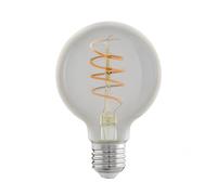 EGLO LED E27 Lamp, Amber Vintage Bulb, Spiral LED Globe, Retro Lighting