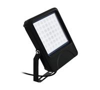 Eglo LED Floodlight Gambettola, Outdoor Lamp with Bracket, Aluminium Spotlight in Anthracite, Clear Glass, Cool White, IP66, 27.5 x 32.5 cm