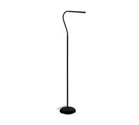 Eglo LED Floor lamp Laroa, Standing lamp with Touch Control, dimmable in Steps, Floor Light Made of Black Plastic, Standing Light, LED Office lamp Neutral White