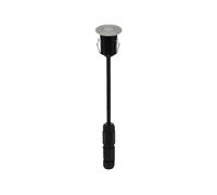 Eglo LED Floor recessed Light Tronto, Single-Flame recessed lamp | pathway light made of stainless steel and plastic, colour: silver, black, IP67