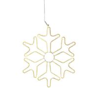 Eglo LED Hanging Window Decoration Tapesil, Illuminated Decor, Decorative Snowflake Light, Steel, Plastic in White, Transparent, Warm IP44
