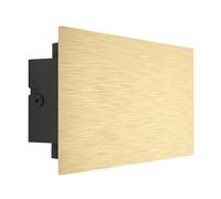 Eglo LED Indoor Wall lightTalamello, Rectangular Wall lamp with indirect Lighting, Wall Spotlight for Hallway and Living Room, Metal in Brushed Gold, Warm White, 4 x 20 cm