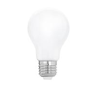 EGLO LED light bulb Milky, opaque E27 Edison lamp, 9 watt (equivalent to 75 watt), 1055 lumen, warm white glow, 2700 Kelvin, A60, Ø 2.4"
