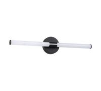 Eglo LED Mirror Light Ramola, Bathroom lamp, Metal and White Plastic, Black, Warm to Cool White, IP44, 60 cm Long