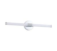 Eglo LED Mirror Light Ramola, Bathroom lamp, Metal and White Plastic | chrome finish, warm to cool white, IP44, 60 cm long