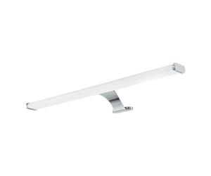 Eglo LED Mirror Light Vinchio, Single-Flame LED Mirror Lamp Made of Steel and Plastic, Bathroom Lamp in Chrome, White, LED Moisture-Proof Light, IP 44, Length 60 cm
