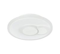 Eglo LED Office Ceiling Light Cadegal, Round Flush Mount lamp, Kitchen Lighting in White Steel and Plastic, Neutral Ø 20 cm