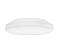 Eglo LED Outdoor Ceiling lamp Castagneto, Warm to Cool White, Outside lamp for Balcony or Terrace, White Plastic, IP54, Ø 26 cm