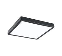 Eglo LED Outdoor Ceiling Light Argolis 2, Outside Light for Wall and Ceiling, Porch Lighting Made of Black Metal and White Plastic, Exterior lamp Warm White, IP44, 28.5 cm