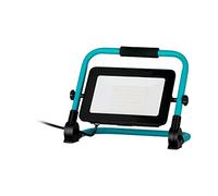 EGLO LED Outdoor Construction Spotlight, Aluminium and Plastic Portable Work Light, Job site Lighting in Turquoise and Black, swivelling Workshop lamp, IP65, Neutral White, 9000lm