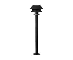 Eglo LED Outdoor Floor lamp Chiappera, Outside Post Light, External Lighting for Pathway, Garden and Terrace, Black Metal and Clear Glass, Lantern with E27 Socket, IP65