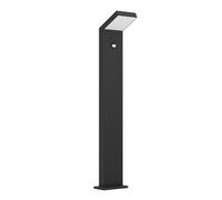 Eglo LED Outdoor lamp Post Grottazzolina, Motion Sensor, Garden Light Mains Powered, Path Lighting in Black Aluminium, IP65, Warm White, 80 cm