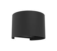 Eglo LED Outdoor Light Calpino 3, wall lamp for Exterior with uplight and Downlight, Aluminium Mounted Lighting in Black, Warm White lamp, IP54