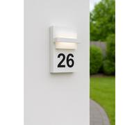 Eglo LED Outdoor Light Wall Lamp House Number Culpina White IP44 10W 1100lm Warm